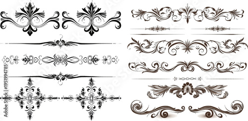 Vintage Calligraphic Elements Set