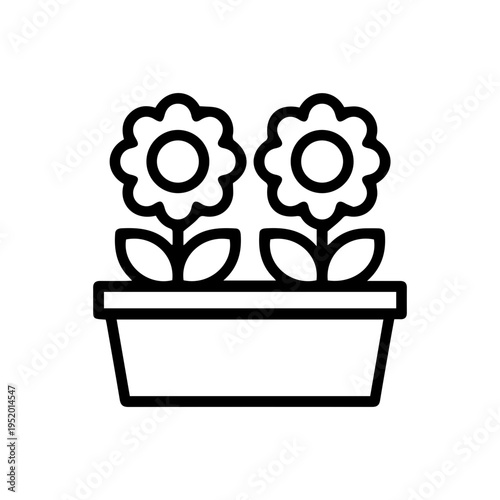 Potted Flowers Icon