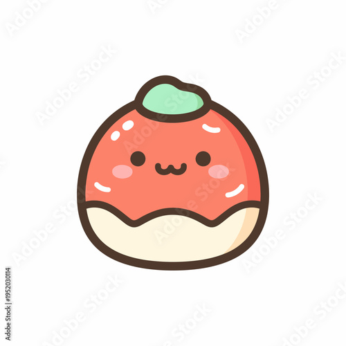 Cute Kawaii Cartoon Food Character Illustration 1.