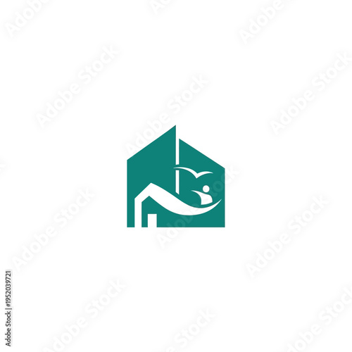 Minimalist Logo Design Representing Home, Family, and Well-being