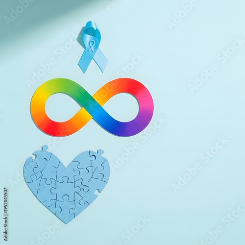 Symbols for autism awareness and support