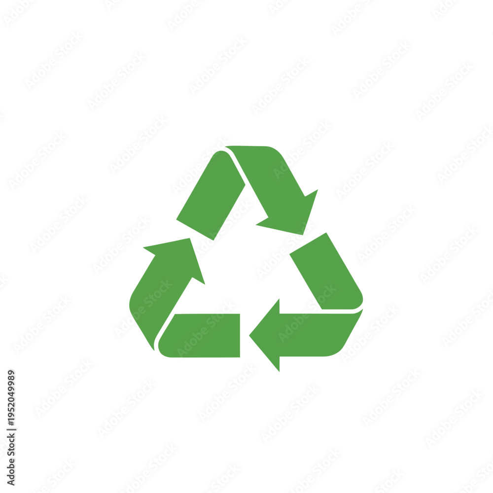 Fototapeta premium Recycling symbol indicating environmental sustainability and responsible waste management