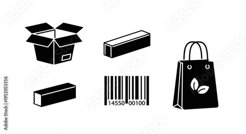 Packaging and shipping supply objects.