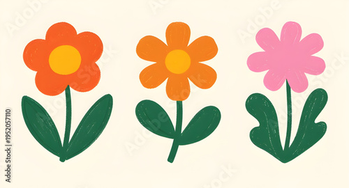 abstract flowers, spring flowers, floral icon, flower icon, abstract floral, spring floral, flower illustration, floral illustration, vector illustration, flower vector, floral vector, flower clipart,