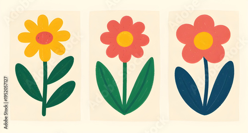abstract spring flowers vector icon illustration isolated on white background design, modern abstract floral icon with colorful spring flowers design concept, abstract flower illustration icon for dec