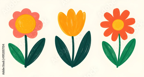 abstract flowers, spring flowers, floral icon, flower icon, abstract floral, spring floral, flower illustration, floral illustration, vector illustration, flower vector, floral vector, flower clipart,