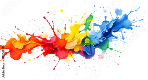splatter, splash, paint, color, colorful, vivid, bright, abstract, art, background, white, surface, canvas, texture, brushstroke, dripping, drops, liquid, ink, pigment, dye, creative, artistic, design
