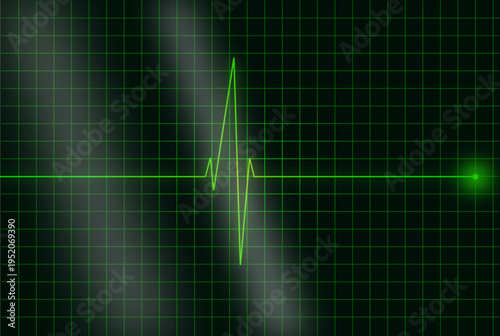 Abstract medical EKG heartbeat monitor animation