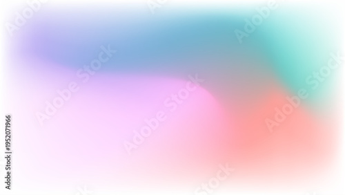Abstract Pastel Gradient Background with Soft Blur, Smooth Color Mesh Blend in Blue, Pink, Coral and Mint, Minimal Modern Wallpaper for UI, Branding, Web Design and Creative Projects