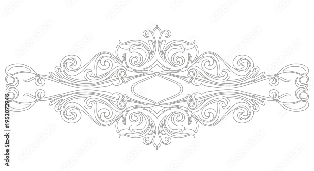 Fototapeta premium Intricate Ornate Decorative Metalwork Design.