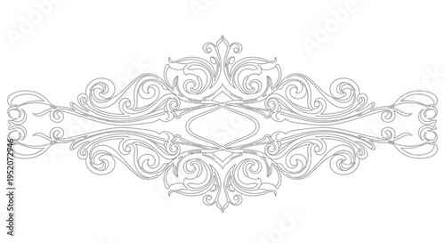 Intricate Ornate Decorative Metalwork Design.