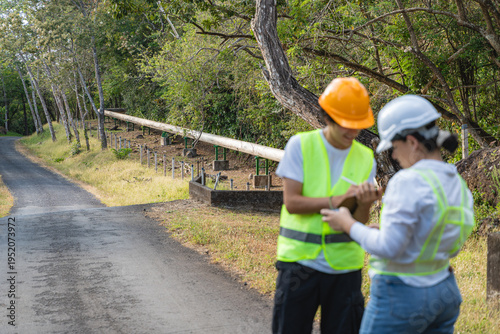 Engineers discussing geothermal energy development in costa rica