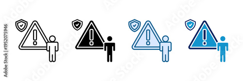 Liability Insurance Icon Set Multiple Style Collection