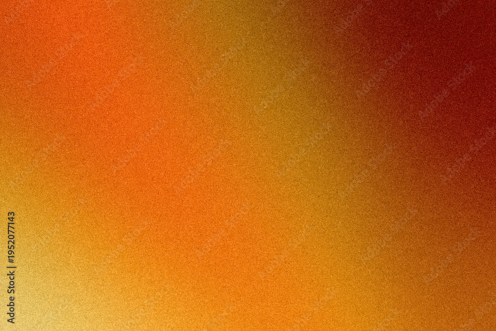 Fototapeta premium Soft orange and red tones blend in a grainy gradient background, creating a warm atmospheric texture ideal for modern branding, poster layouts, and digital presentations.
