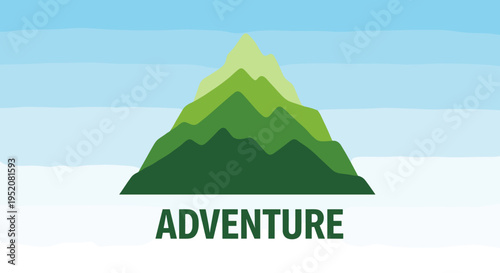 Mountain Adventure Travel Logo Design.