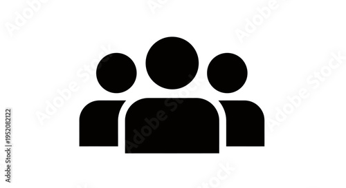 Icon of a group of people symbolizing community, teamwork, and collaboration.