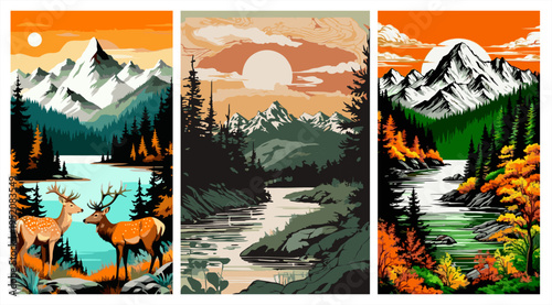 Flat vector illustration of two orange and white koi fish swimming in clear blue water with bubbles and ripples