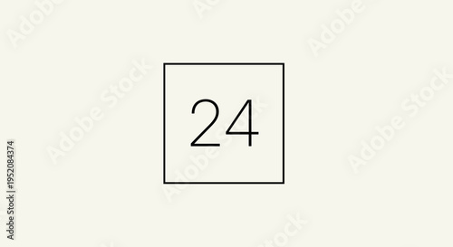 Number twenty four in a box.