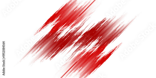 Straight red ink vector lines pack. Bloody color long and round hand-drawn brushstroke text highlights, frames, circles. Asian calligraphy brushstroke set. Eps10