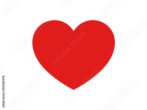 Free Download Red heart flat vector icon featuring a minimalist graphic symbol for love romance and medical healthcare projects with a professional clean design isolated on transparent background. - GFXLoad