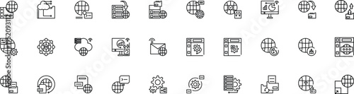 web essentials set outline icon