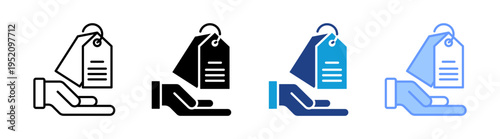 Brand icon set multiple style collection