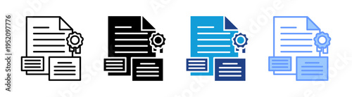 Branding icon set multiple style collection