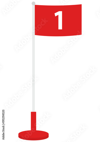 一位の旗のイラスト