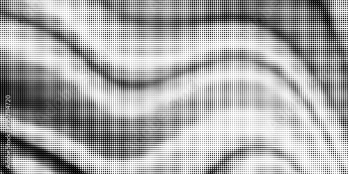 Grunge halftone gradient background. Faded grit noise texture. White and black sand wallpaper. Retro pixelated backdrop. Anime or manga style comic overlay. Vector graphic design textured template