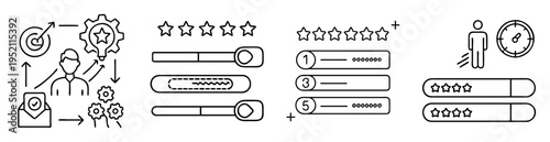 process of setting goals, implementing strategies, monitoring progress, and assessing user experience
