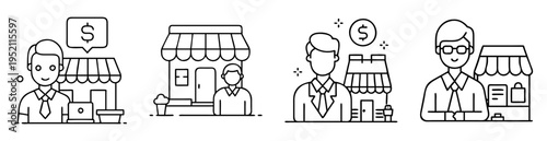 various small business owners and entrepreneurs showcasing their shops and commerce