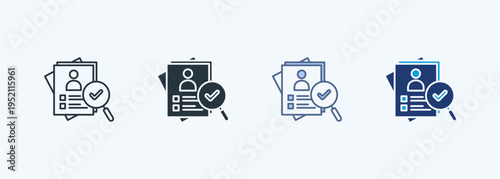 Self Assessment Icon Multiple Style