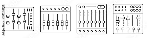 Audio Mixing Consoles and Equalizers for Sound Control and Music Production