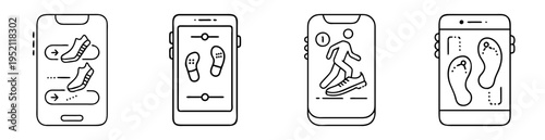 Digital applications for personalized shoe fitting and walking experience tracking