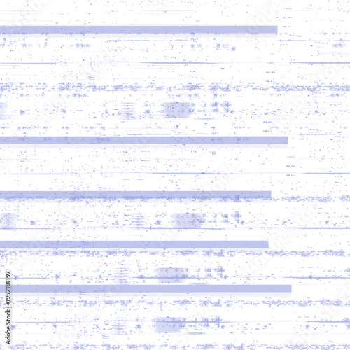 Scattered Digital Glitch Pixels on White Background with Light Blue Distortion