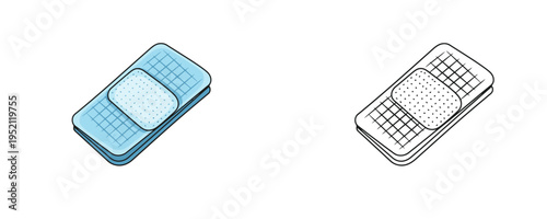 Medical surgical shoe covers illustration