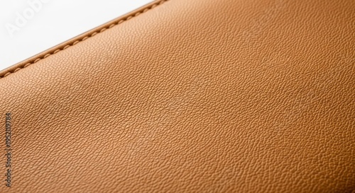 Brown Leather Texture Close-up Shot.
