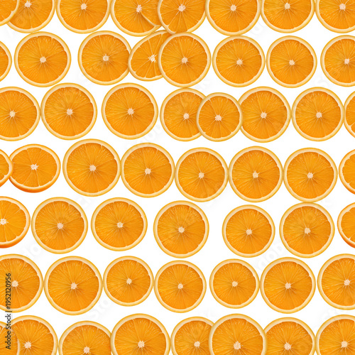 halftime orange slices isolated on white background created with