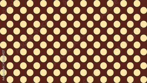 Brown and Beige Polka Dot Pattern vector illustration