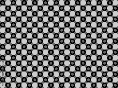 Seamless Polka Dot Pattern in Gray Scale vector illustration