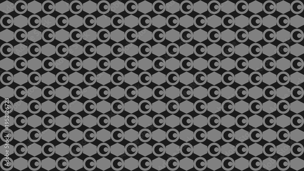 Fototapeta premium Abstract Crescent Moon Seamless Pattern Background vector illustration
