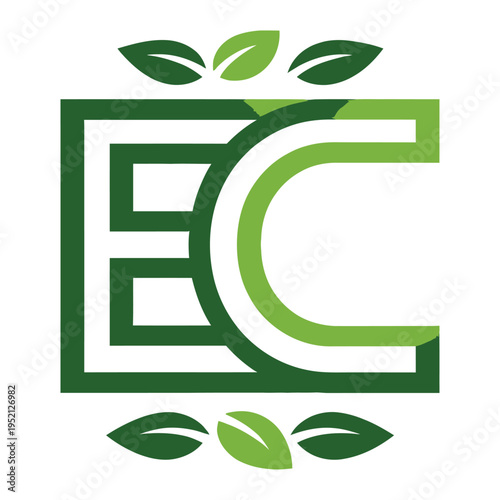 Eco Friendly Green Logo Design Concept.