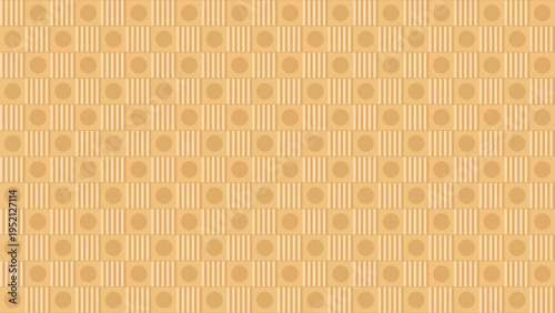 Obraz na plátně Waffle Cone Textured Background vector illustration