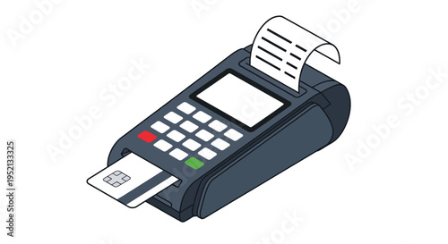 Streamlined Transactions: Depicting a modern payment terminal in action, facilitating effortless card transactions, offering convenience and efficiency in today's commerce.