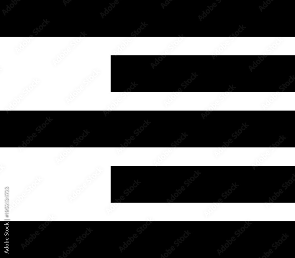 Fototapeta premium Abstract Black and White Geometric Pattern with Stripes.