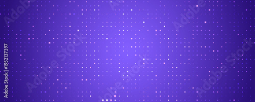 Purple glowing square pixel pattern. Deep violet mosaic texture backdrop. Abstract neon technology grid wallpaper. Vector modern business, science, healthcare, medicine, presentation background