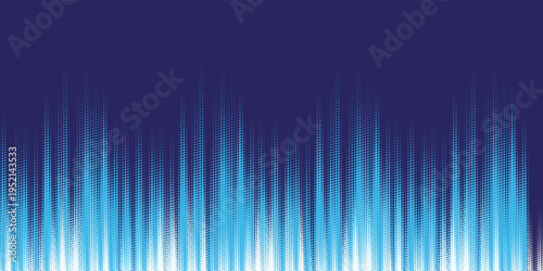 Halftone vector art background for cover design, poster, cover, banner, flyer and cards. Neon colored abstract design with blue and purple dots. Futuristic retro illustration.