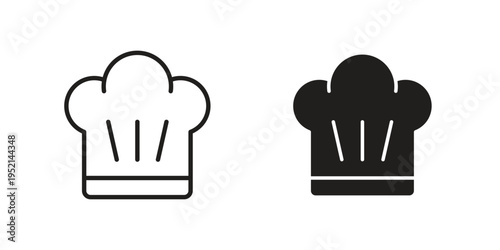 Chef hat icon for web and mobile app. Vector icons