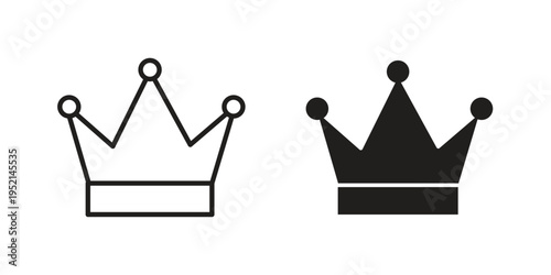 Crown icon for web and mobile app. Vector icons