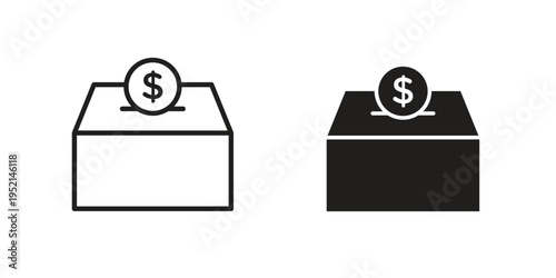 Donate icon for web and mobile app. Vector icons